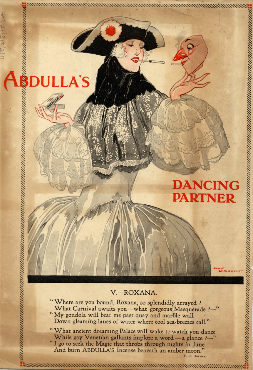 Abdulla cigaretter, 1920-talet av Rene Vincent