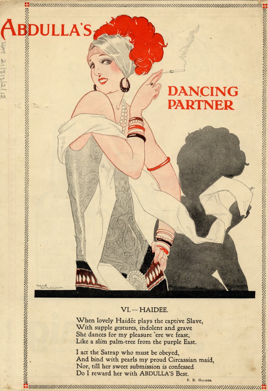 Abdulla cigaretter, 1920-talet av Rene Vincent