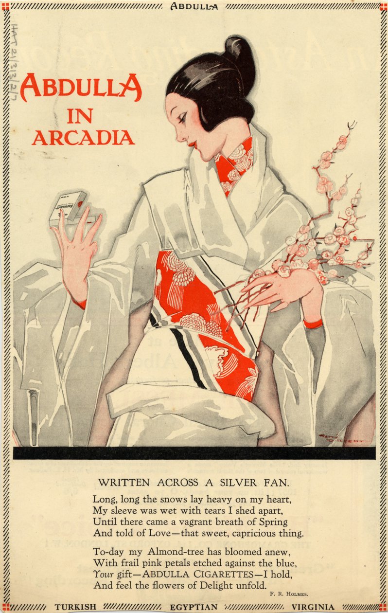 Abdulla cigaretter, 1920-talet av Rene Vincent