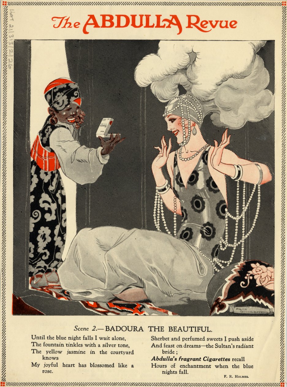 Abdulla cigaretter, 1920-talet av Rene Vincent