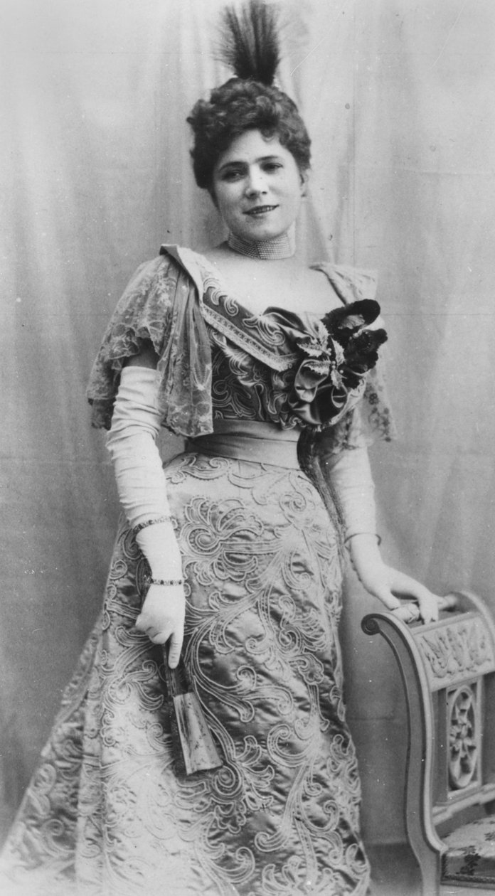 Porträtt av Jeanne Granier, ca 1870 av Reutlinger Studio