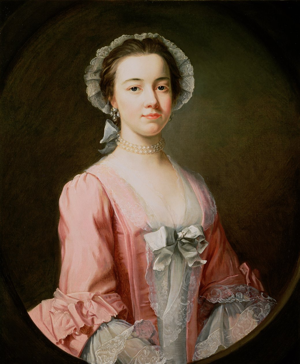 Porträtt av en dam, sägs vara Mrs Ann Downey av Rev. James Wills