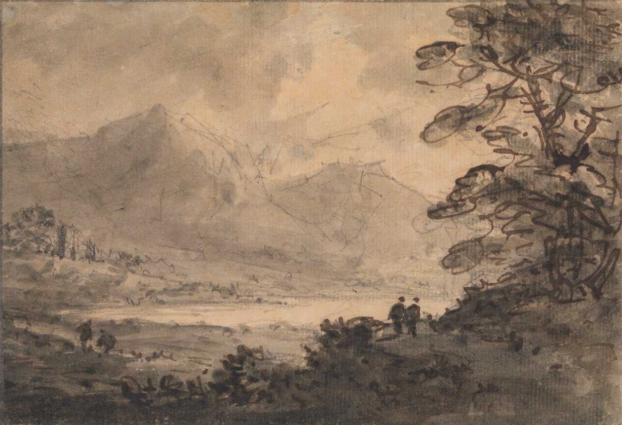 Landskap med fyra figurer av Rev. William Gilpin