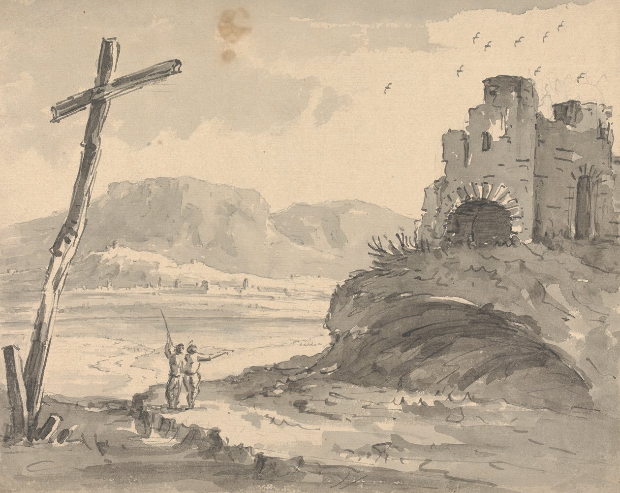 Landskap med stor korsform av Rev. William Gilpin
