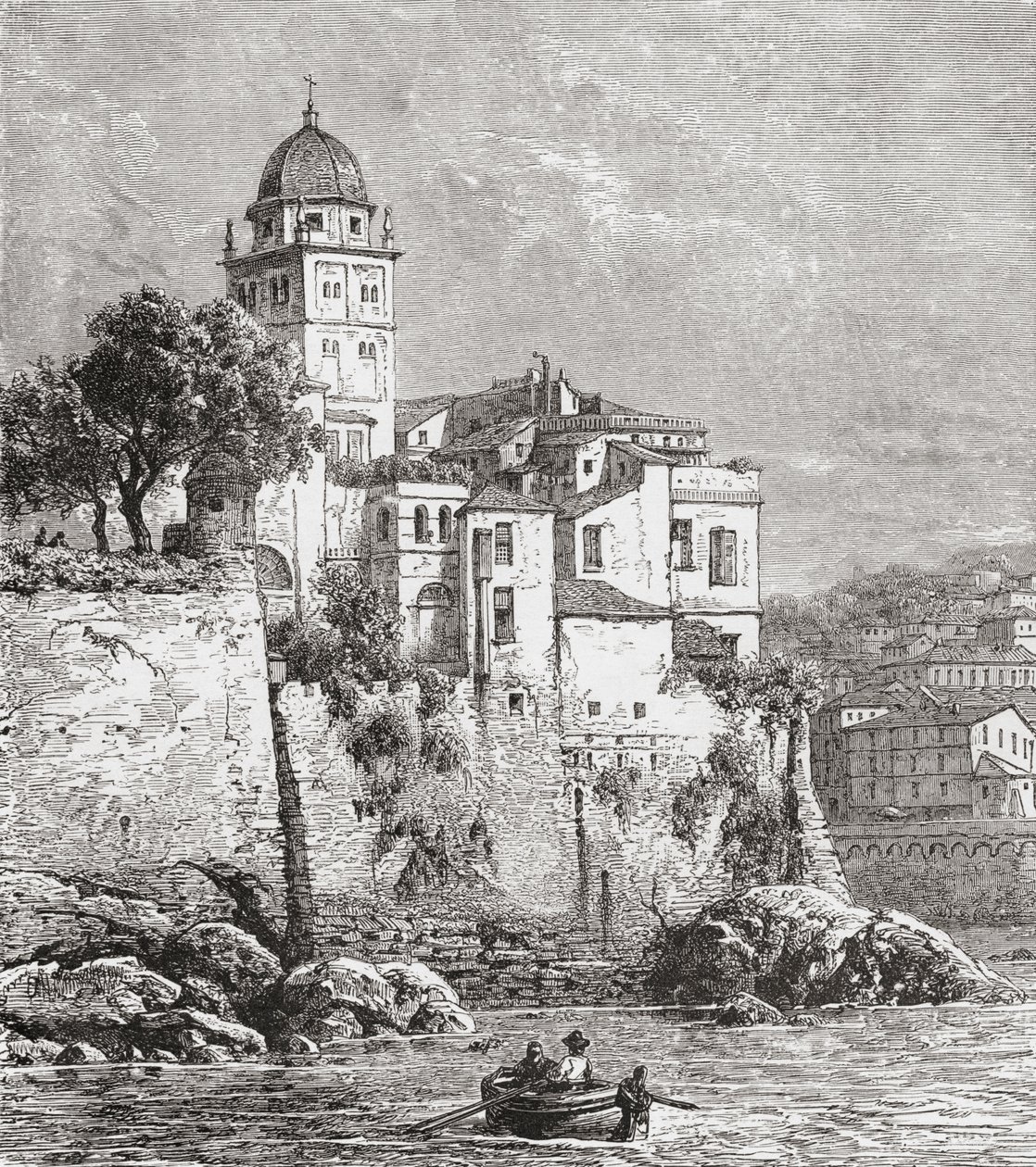 Arsenalen i Genua, norra Italien i slutet av 1800-talet. Ur Italian Pictures av Rev. Samuel Manning, utgiven ca 1890. av Reverend Samuel Manning