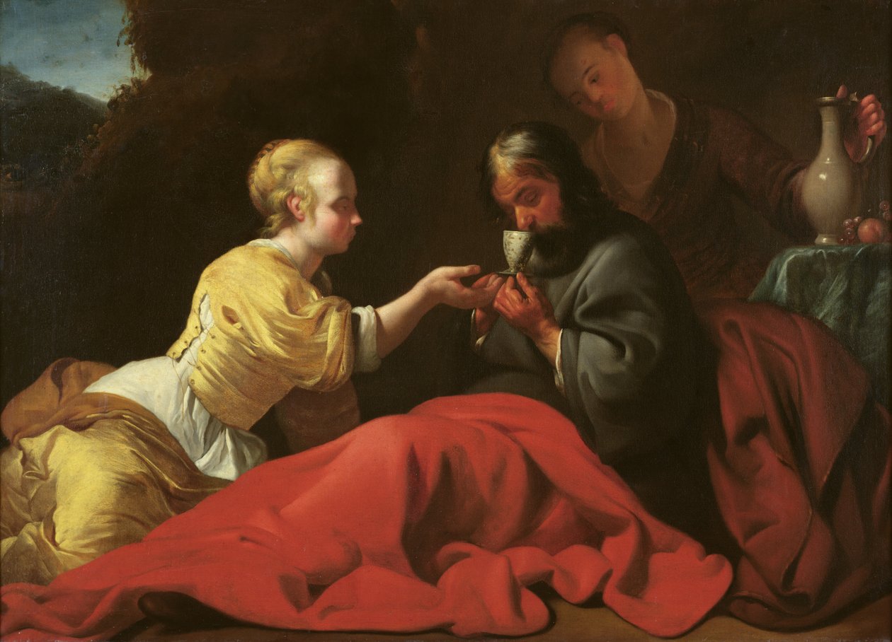 Lot och hans döttrar av Reyer Jacobsz van Blommendael