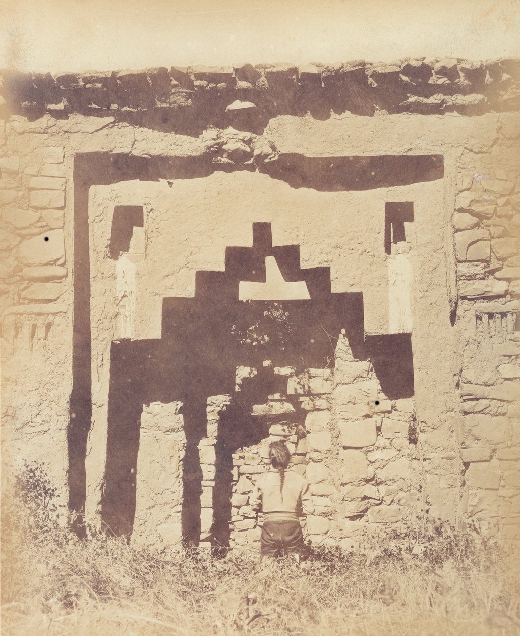 Ruins of the Temple of the Virgins. From the Album of Views from the Southern Railway av Ricardo Villaalba