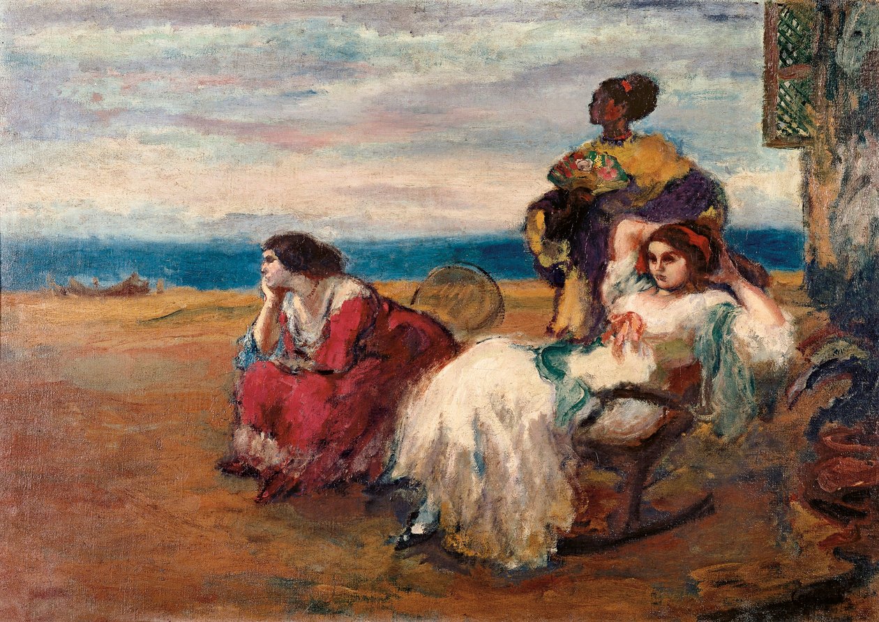 Framför havet. Målning av Ricard CANALS i LLAMBI (1876-1931). Olja på duk. Honduras, Tegucigalpa. Banco Atlantida samling. av Ricardo Canals y Llambi