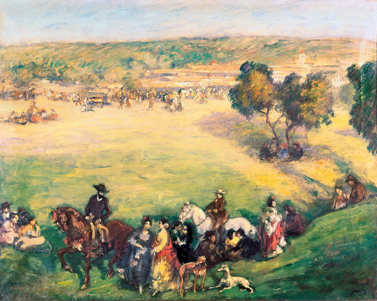 Ängen. Målning av Ricard Canals i Llambi (1876-1931). Olja på duk. av Ricardo Canals y Llambi