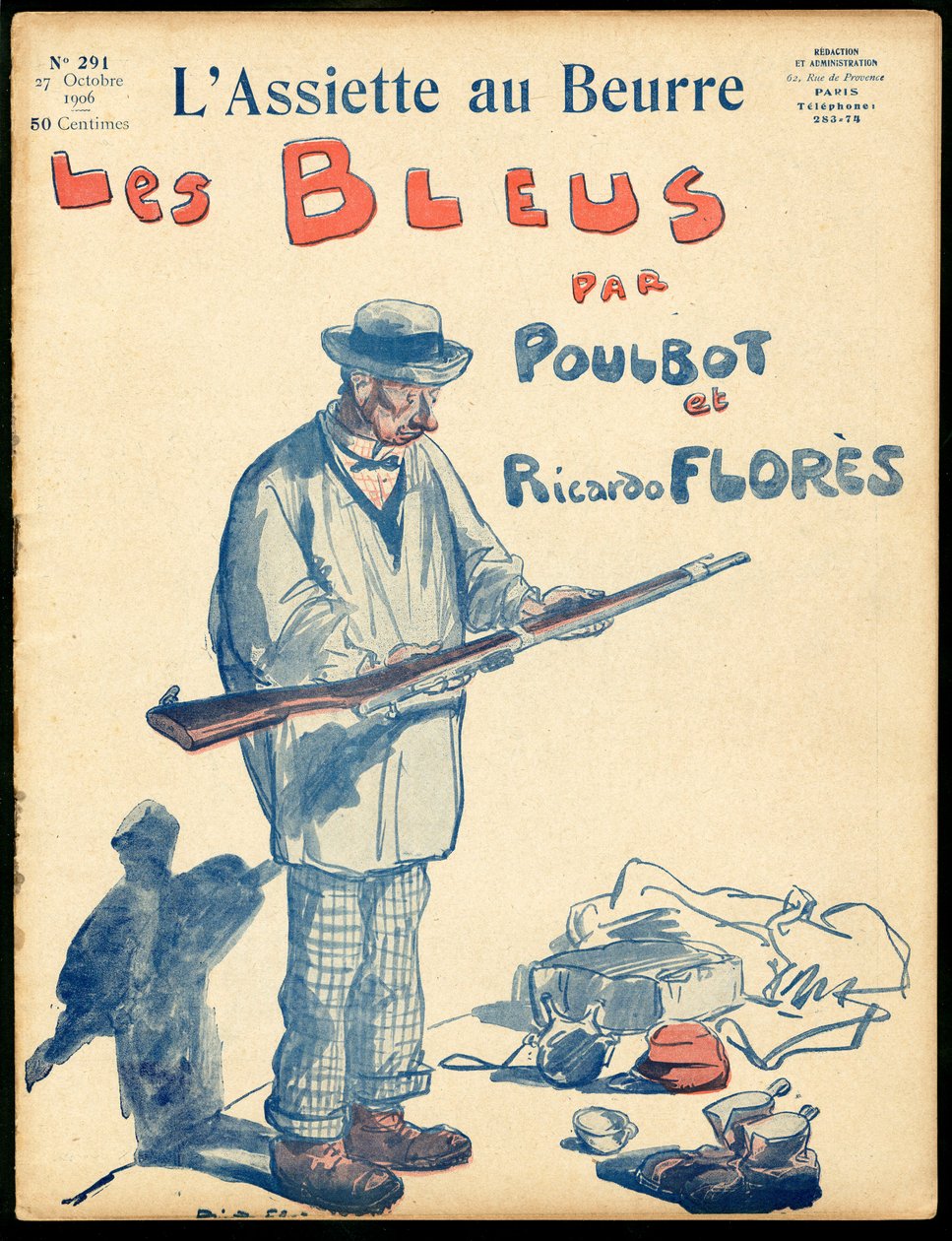 Omslag till "" The Butter Plate"", nummer 291, Satirique en Colors av Ricardo Flores