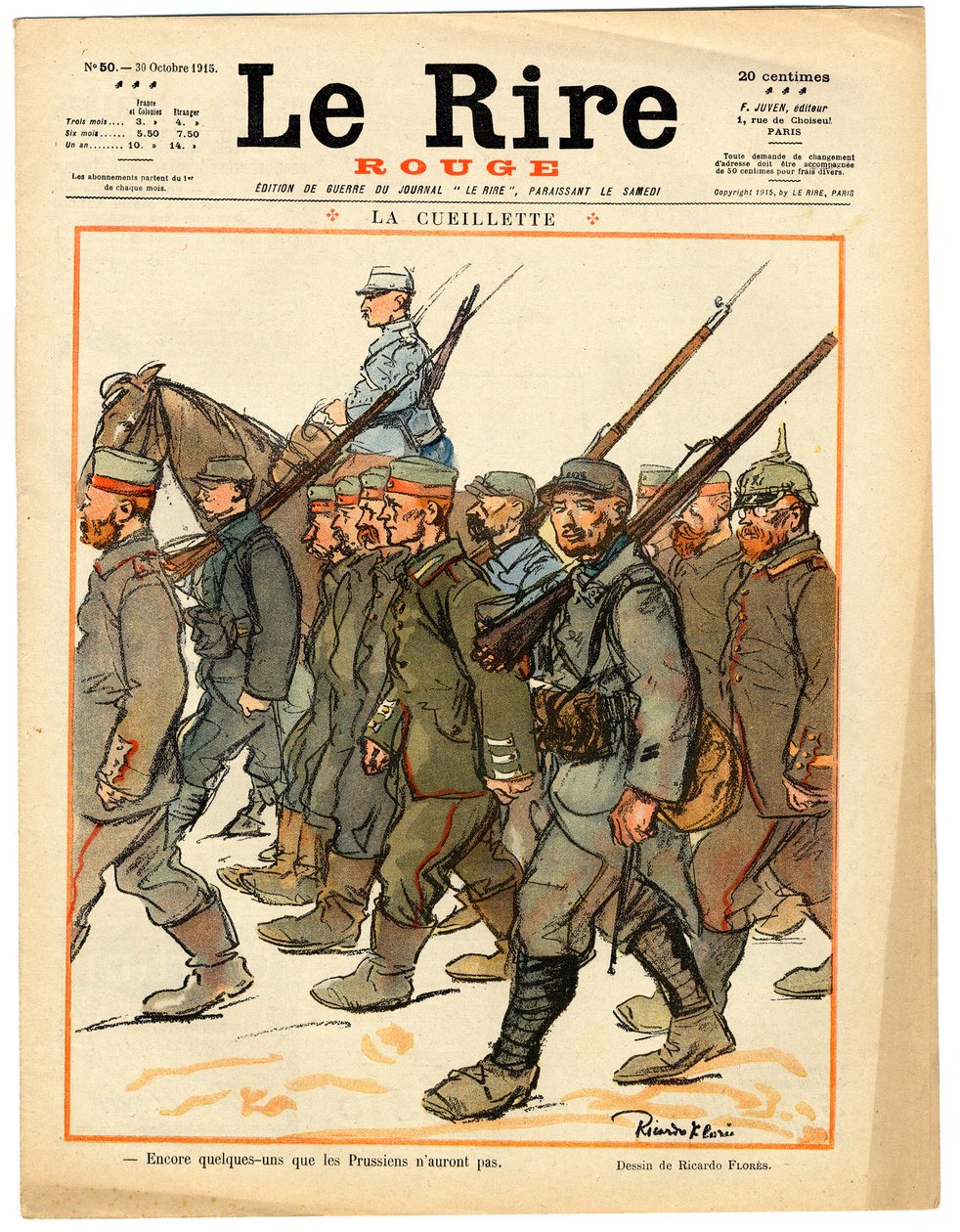 Omslag till "" The Red Laughter", Satirical in Colors av Ricardo Flores