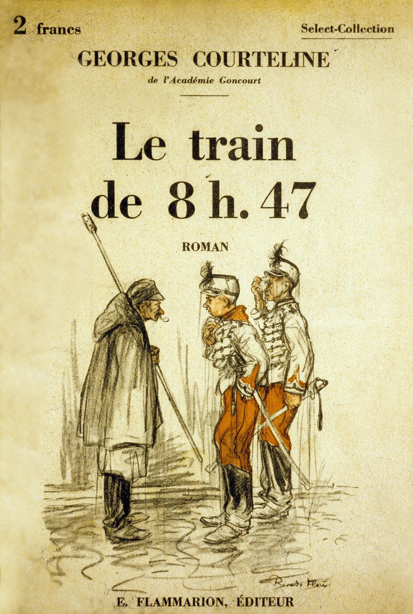 Omslag till boken "Le train de 8h47" av Georges Courteline, illustrationer av Ricardo Flores ca. 1908 av Ricardo Flores