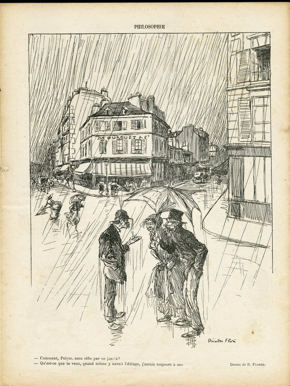 Illustration av Ricardo Flores (1878-1918) i Le Rire av Ricardo Flores