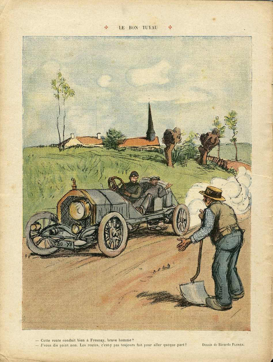 Illustration av Ricardo Flores (1878-1918) i Le Rire av Ricardo Flores