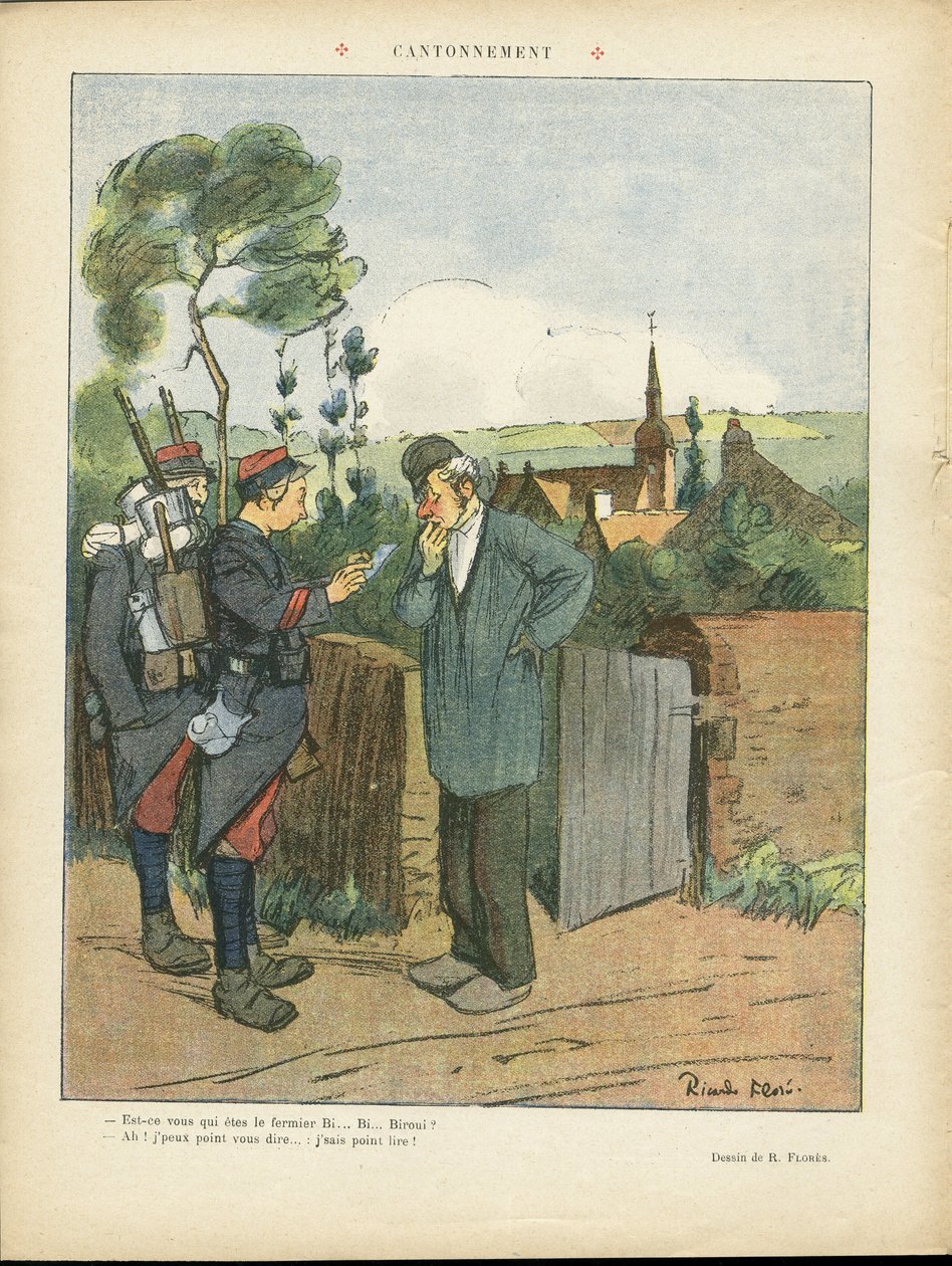 Illustration av Ricardo Flores (1878-1918) i Le Lire av Ricardo Flores
