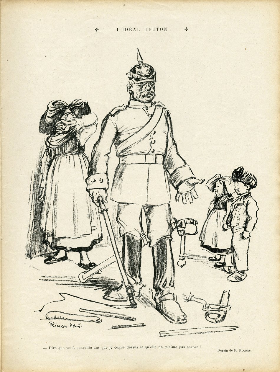 Illustration av Ricardo Flores (1878-1918) i Le Rire av Ricardo Flores