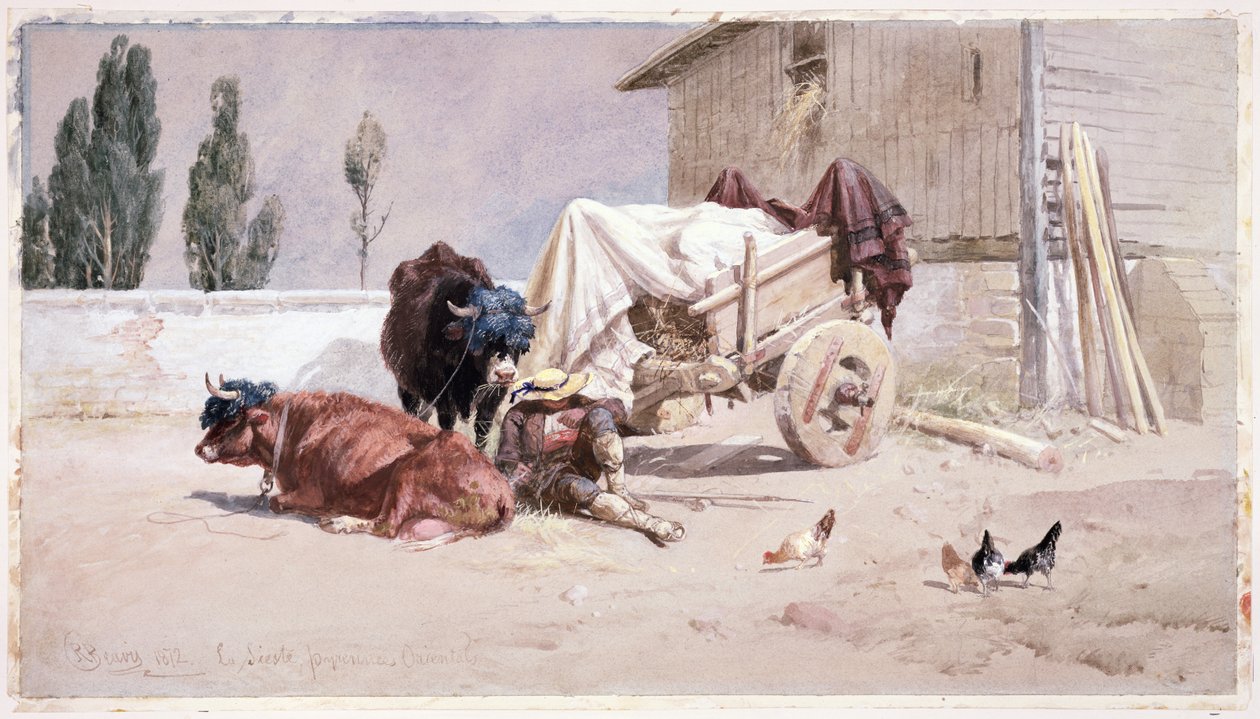 La Siesta: Scen i östra Pyrenéerna, 1872 av Richard Beavis