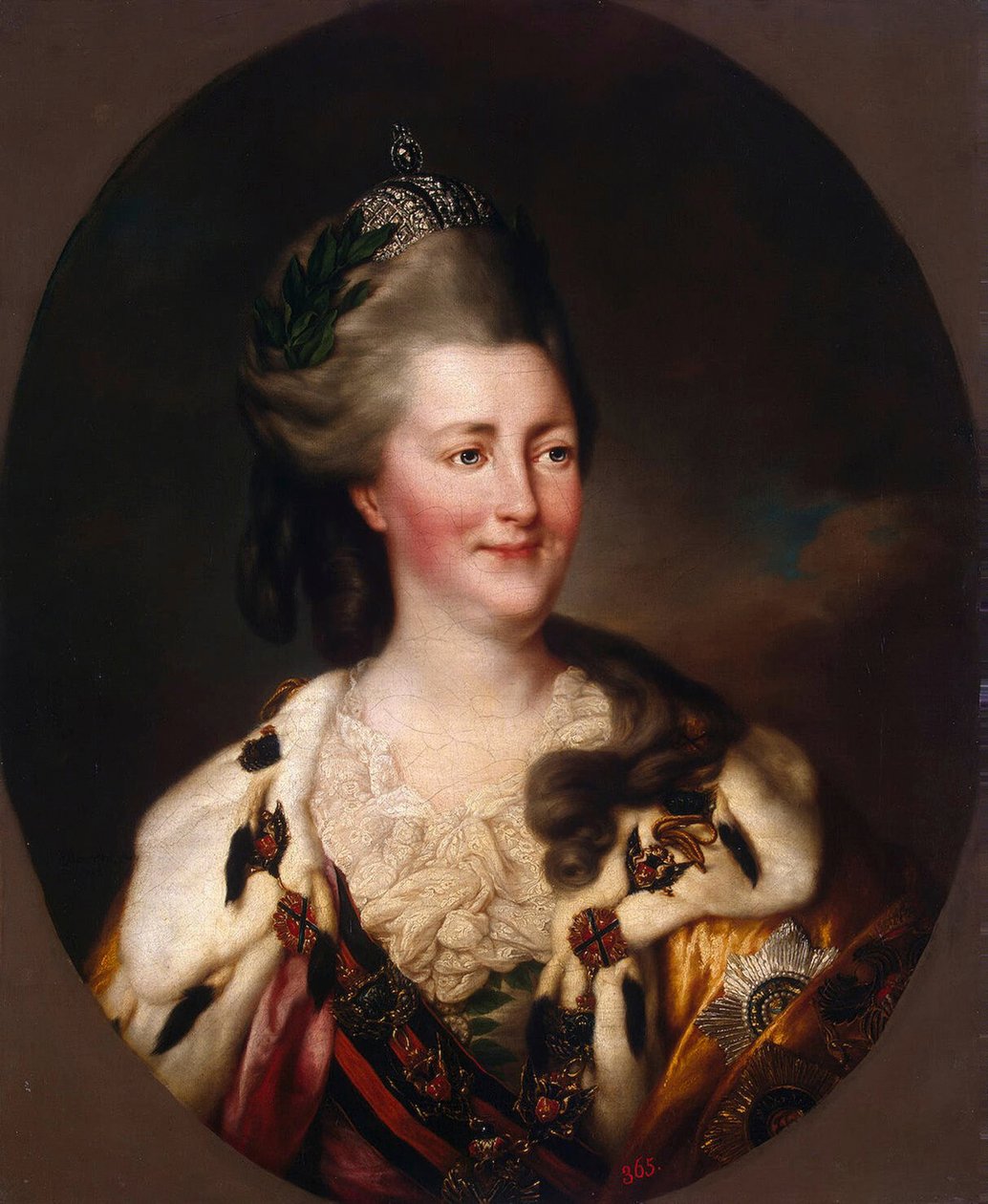 Porträtt av Katarina II, 1782 av Richard Brompton