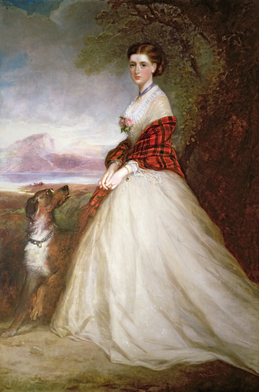 Porträtt av Gertrude, grevinnan av Dunmore av Richard Buckner