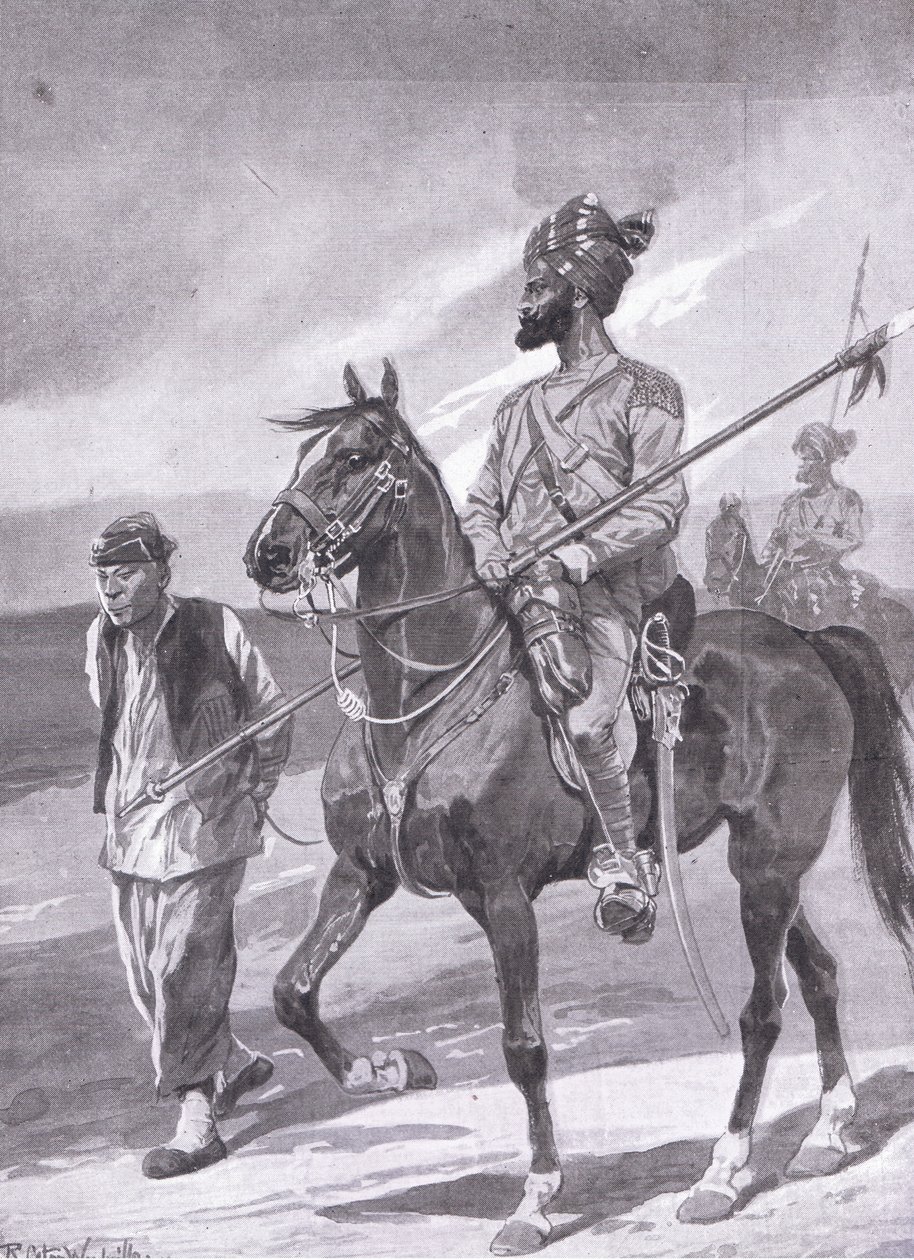 En bengalisk lanser och hans boxerfången av Richard Caton II Woodville