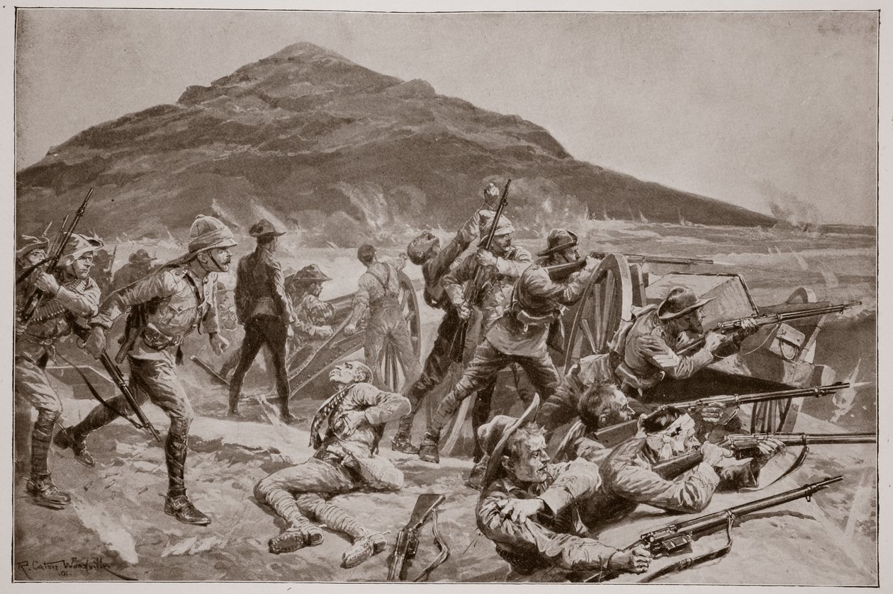 Ingen kapitulation! Försvaret av Fort Itala den 26 september 1901 av Richard Caton Woodville junior