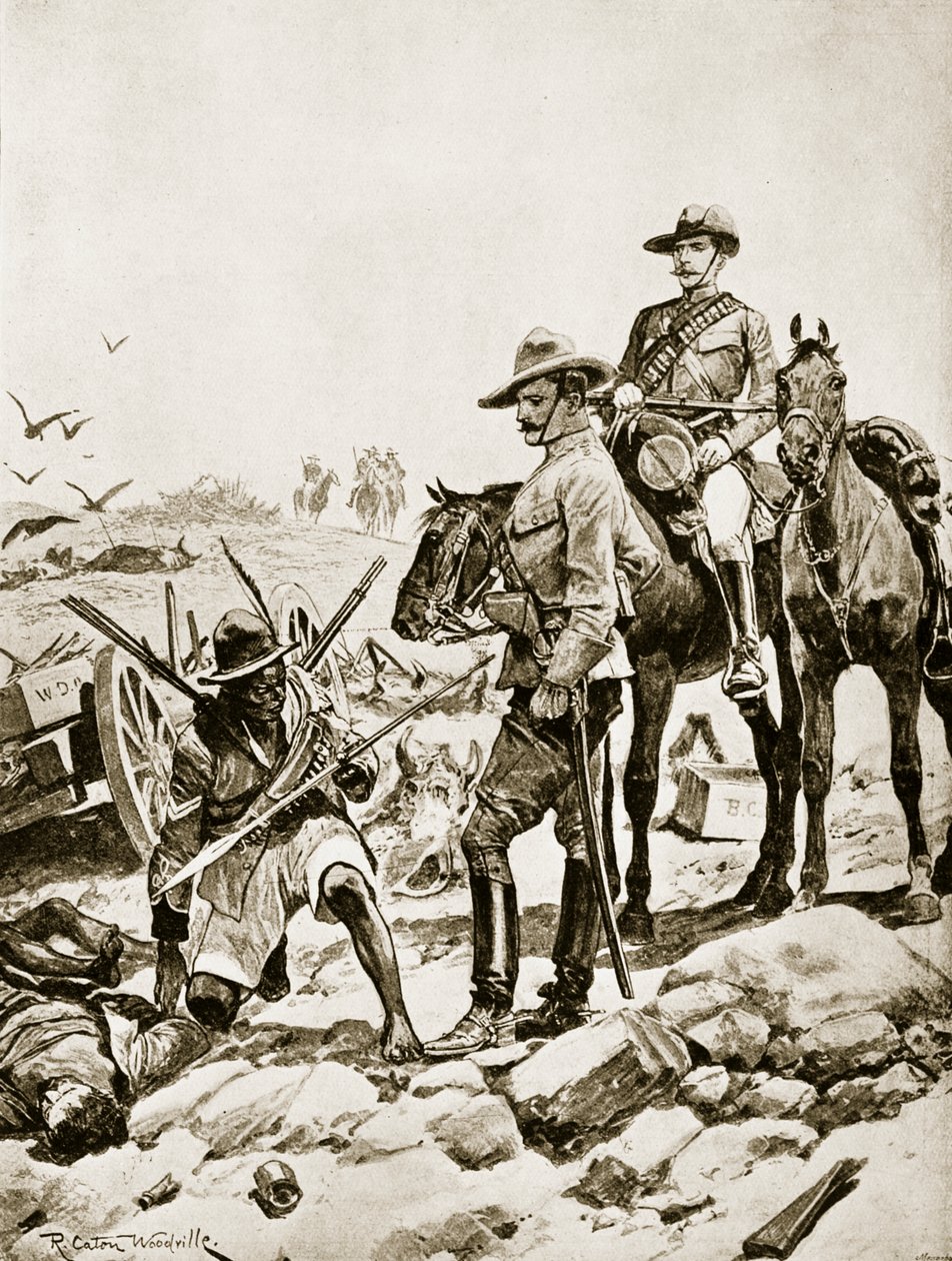 På spåret av Matabele, 1893 av Richard Caton Woodville junior
