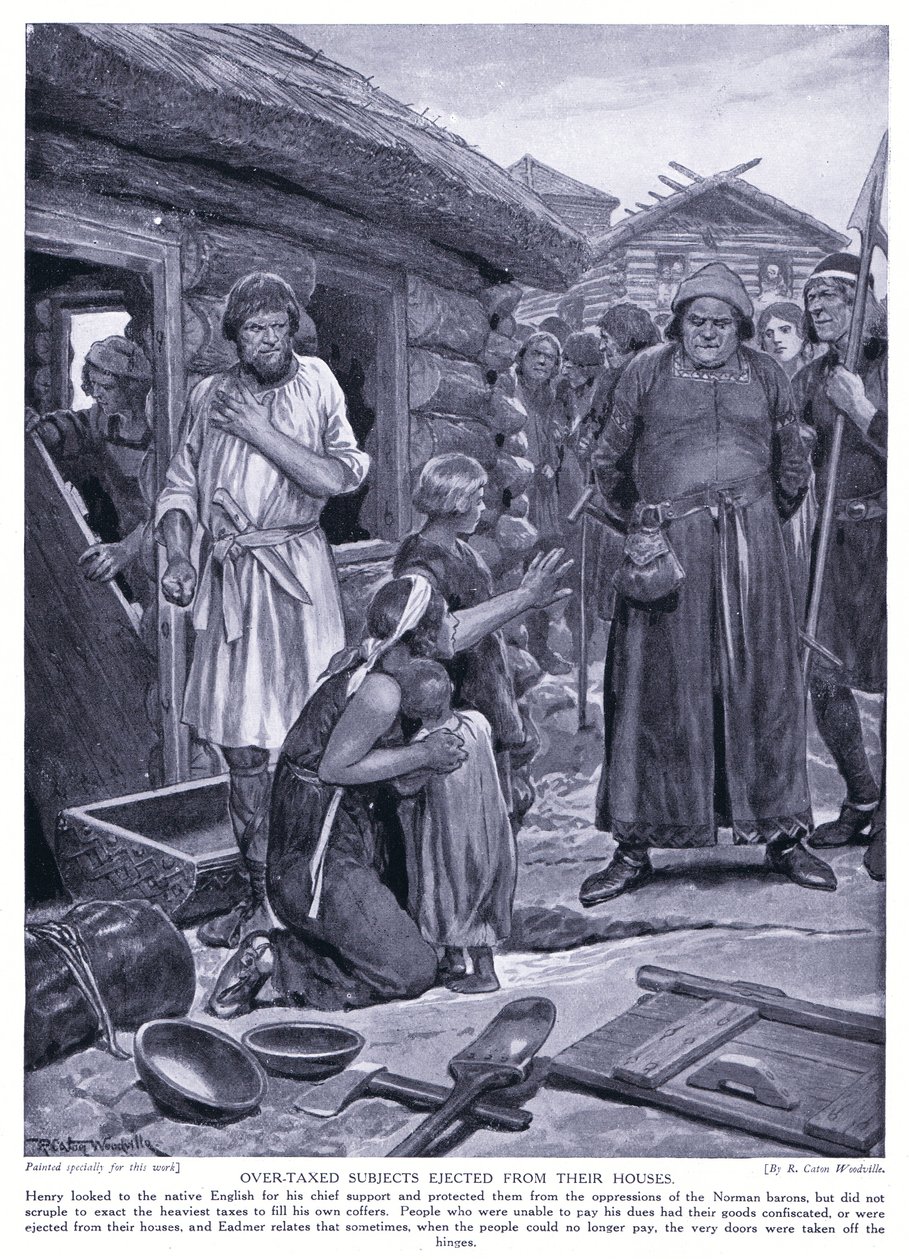 Överbeskattade personer som kastas ut från sina hem, 1920-talet av Richard Caton Woodville junior