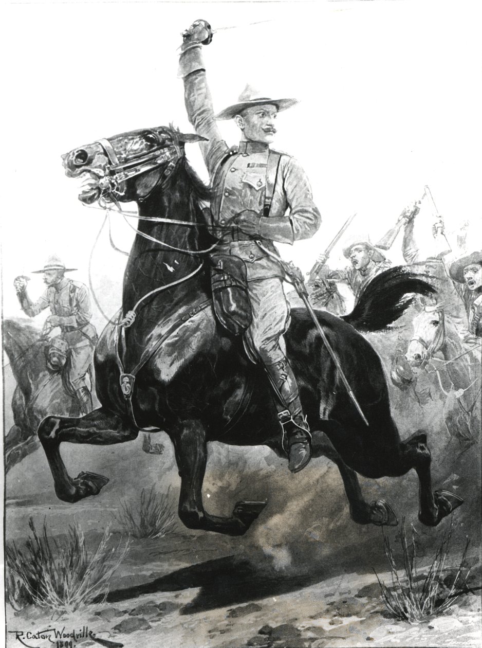 The Defender of Mafeking, överste Baden-Powell (1857-1941) i uniformen för den specialkår han har fostrat i brittiska Bechuanaland, 1899, graverad av Thomas Lascelles av Richard Caton Woodville junior