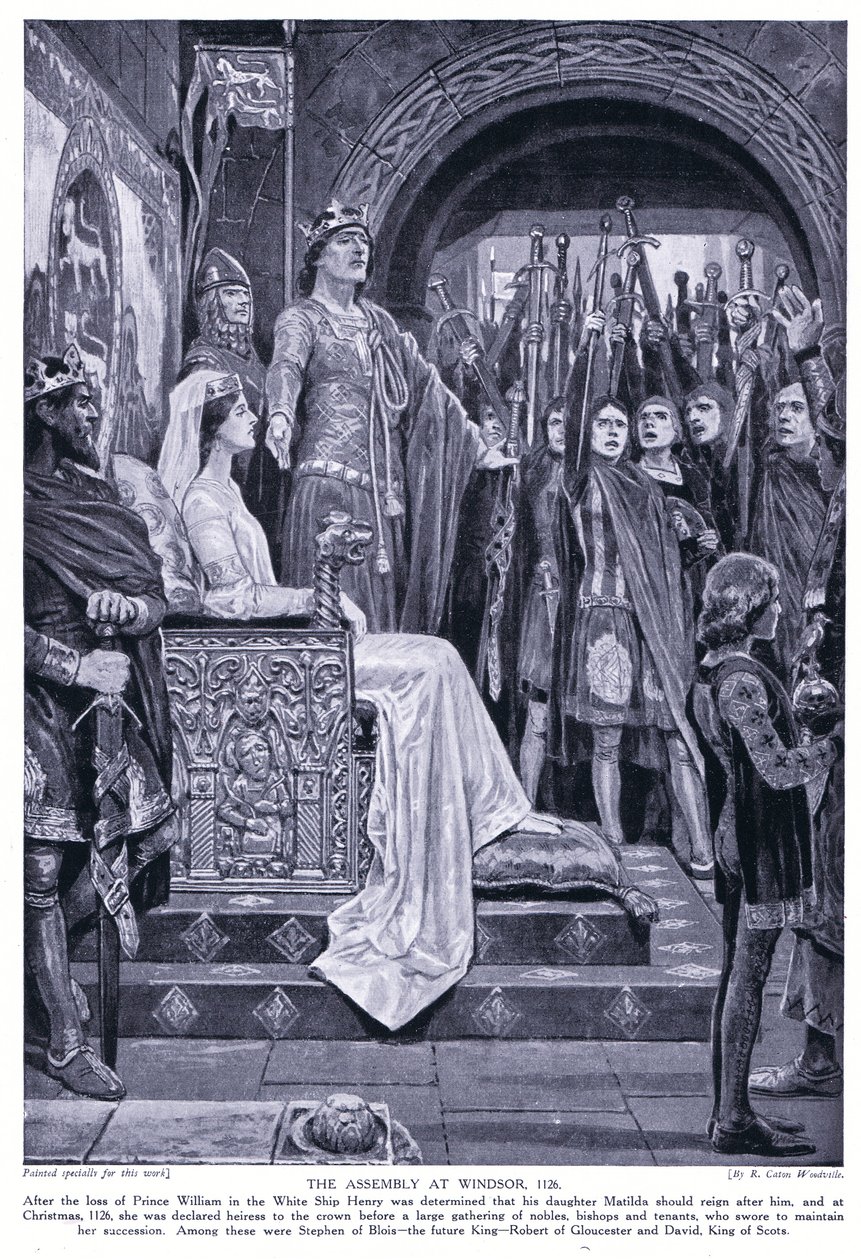 Monteringen i Windsor AD1126, 1920-talet av Richard Caton Woodville junior