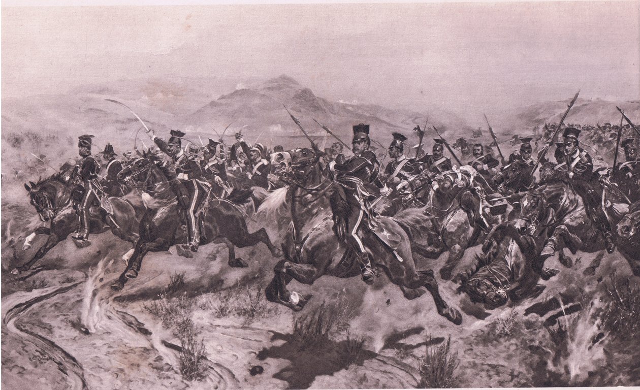 Den lätta brigadens anfall vid Balaclava av Richard Caton Woodville junior