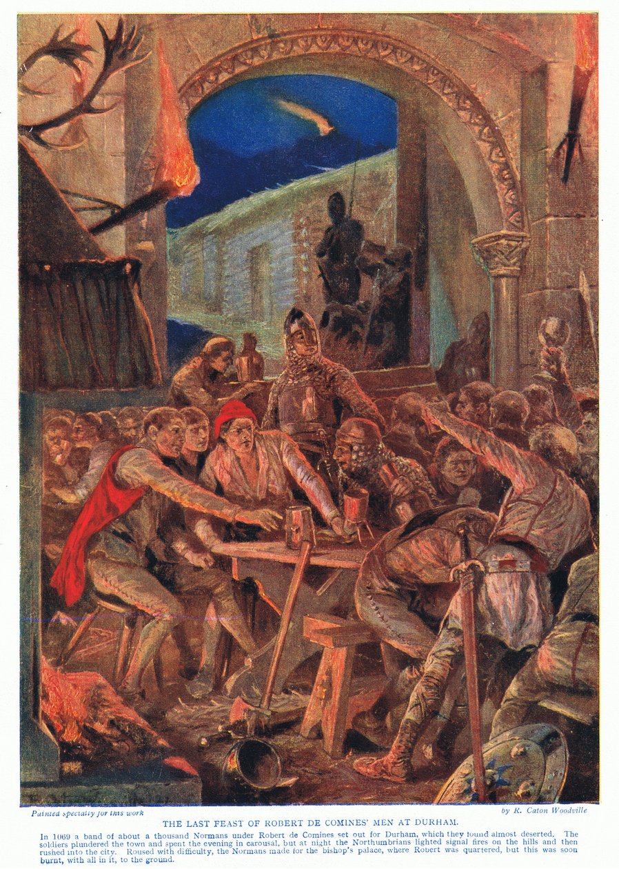 Den sista festen av Robert de Comines AD1069, 1920-talet av Richard Caton Woodville junior