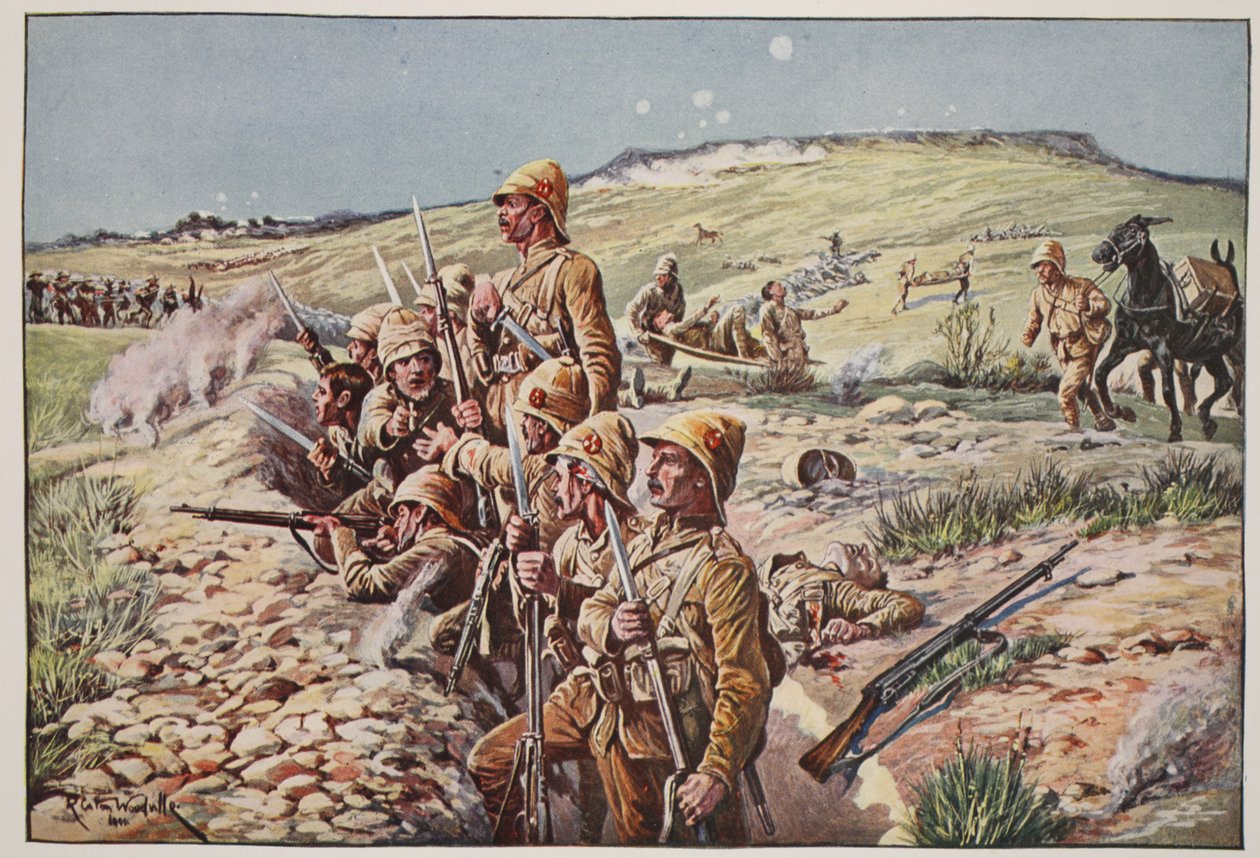 Fixa bajonetter! In the Trenches at Ladysmith, illustration från 