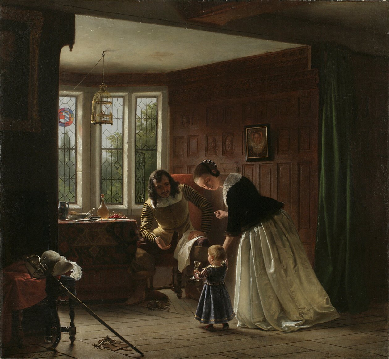 Kavaljerens återkomst, 1847 av Richard Caton Woodville