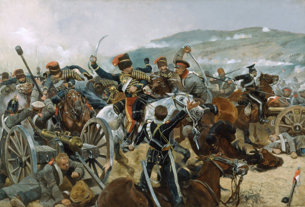 The Relief of the Light Brigade, 25 oktober 1854, 1897 av Richard Caton Woodville