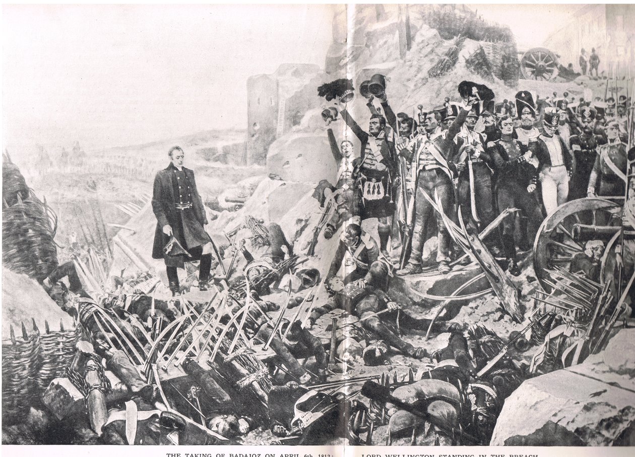 The Taking of Badajoz, illustration från 