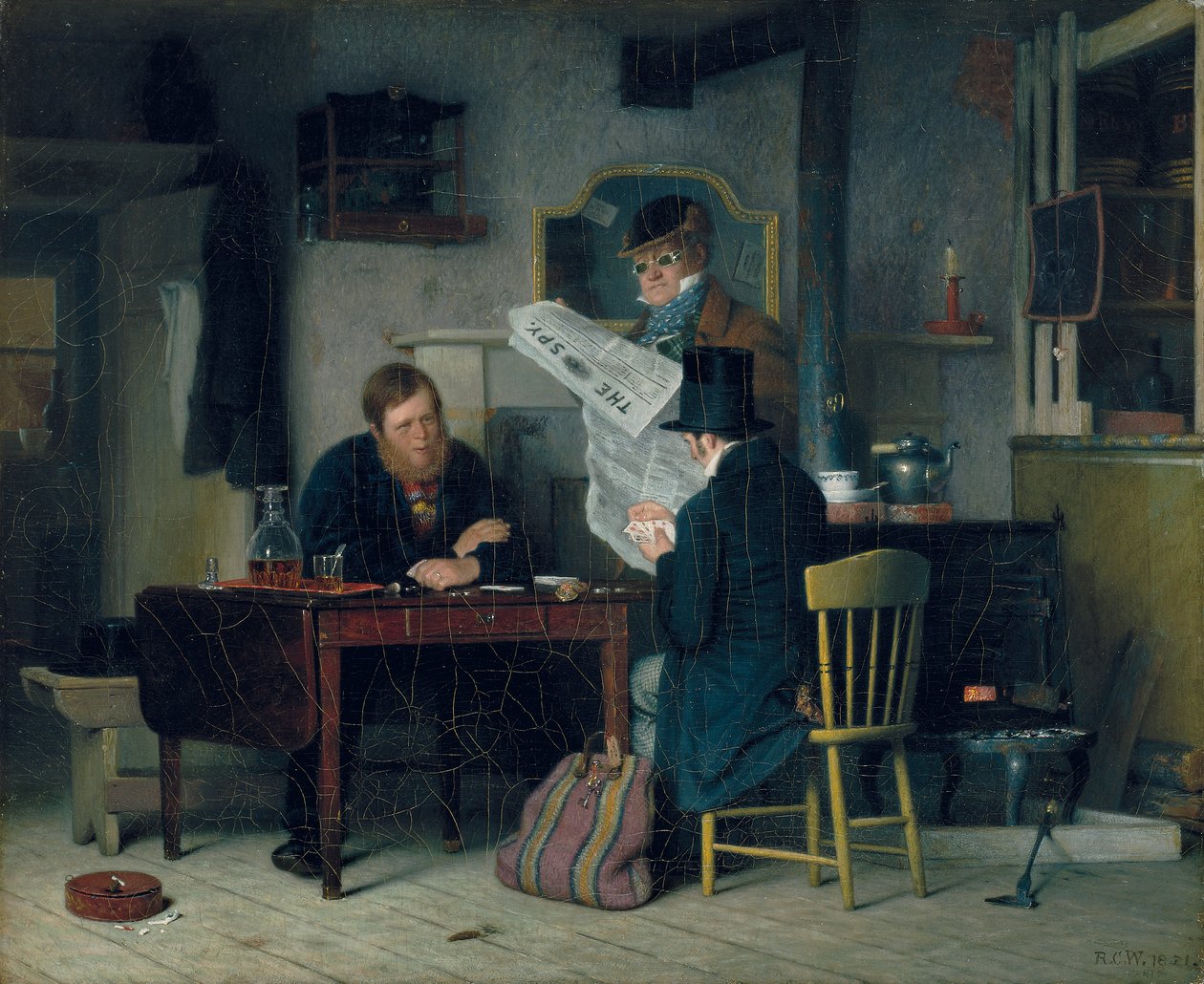 I väntan på scenen, 1851 av Richard Caton Woodville
