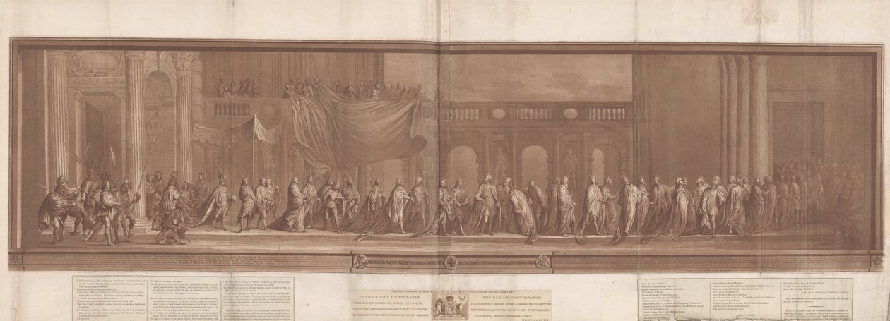 The Procession of the Knights of the Most Noble Order of the Garter av Richard Cooper the Younger