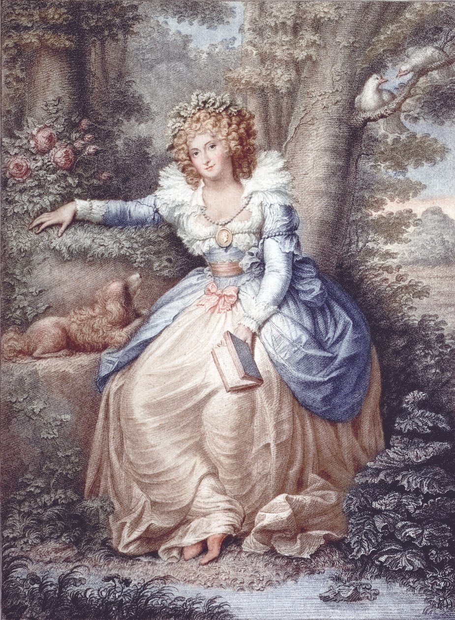 Mrs Fitzherbert, graverad och pub. av Jean Conde (1725-94), 1792 (sticksticksgravyr) av Richard Cosway