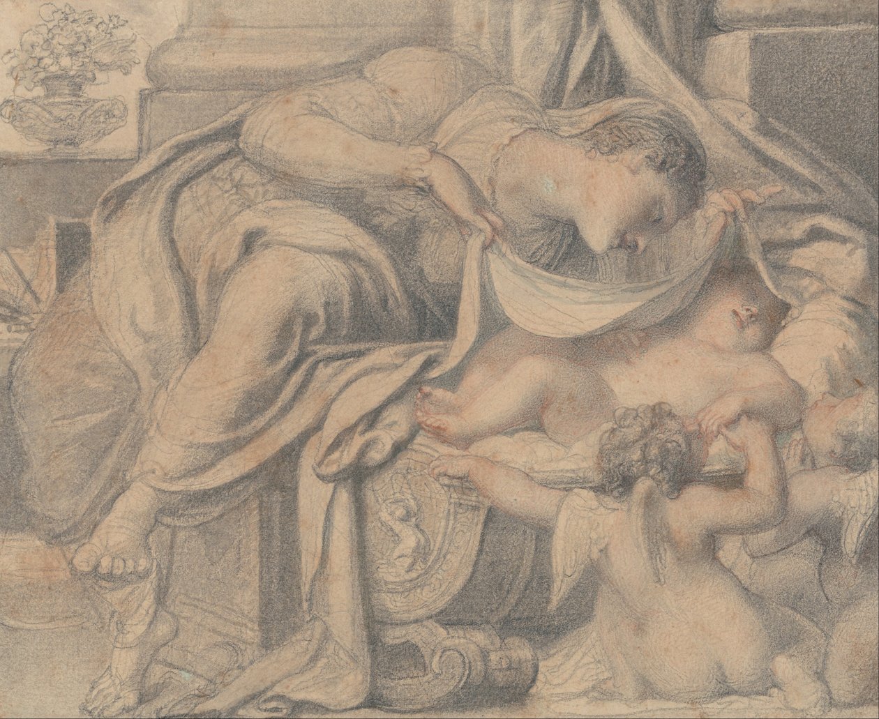 Venus som älskar Amor av Richard Cosway