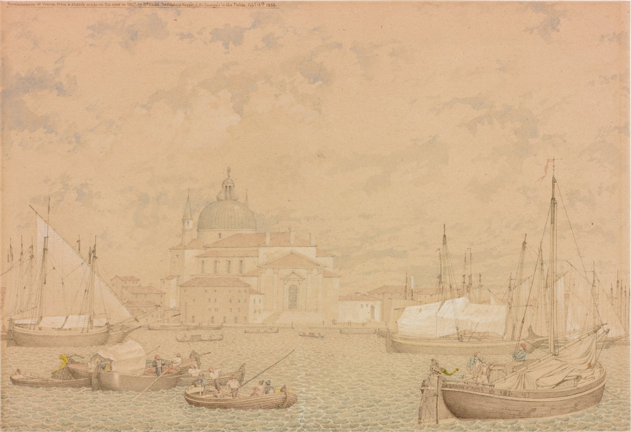 Reminiscens av Venedig från en skiss gjord på plats 1842, 1858 av Richard Dadd