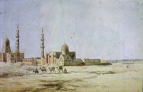 Khalifernas gravar, Kairo (wc på papper) av Richard Dadd