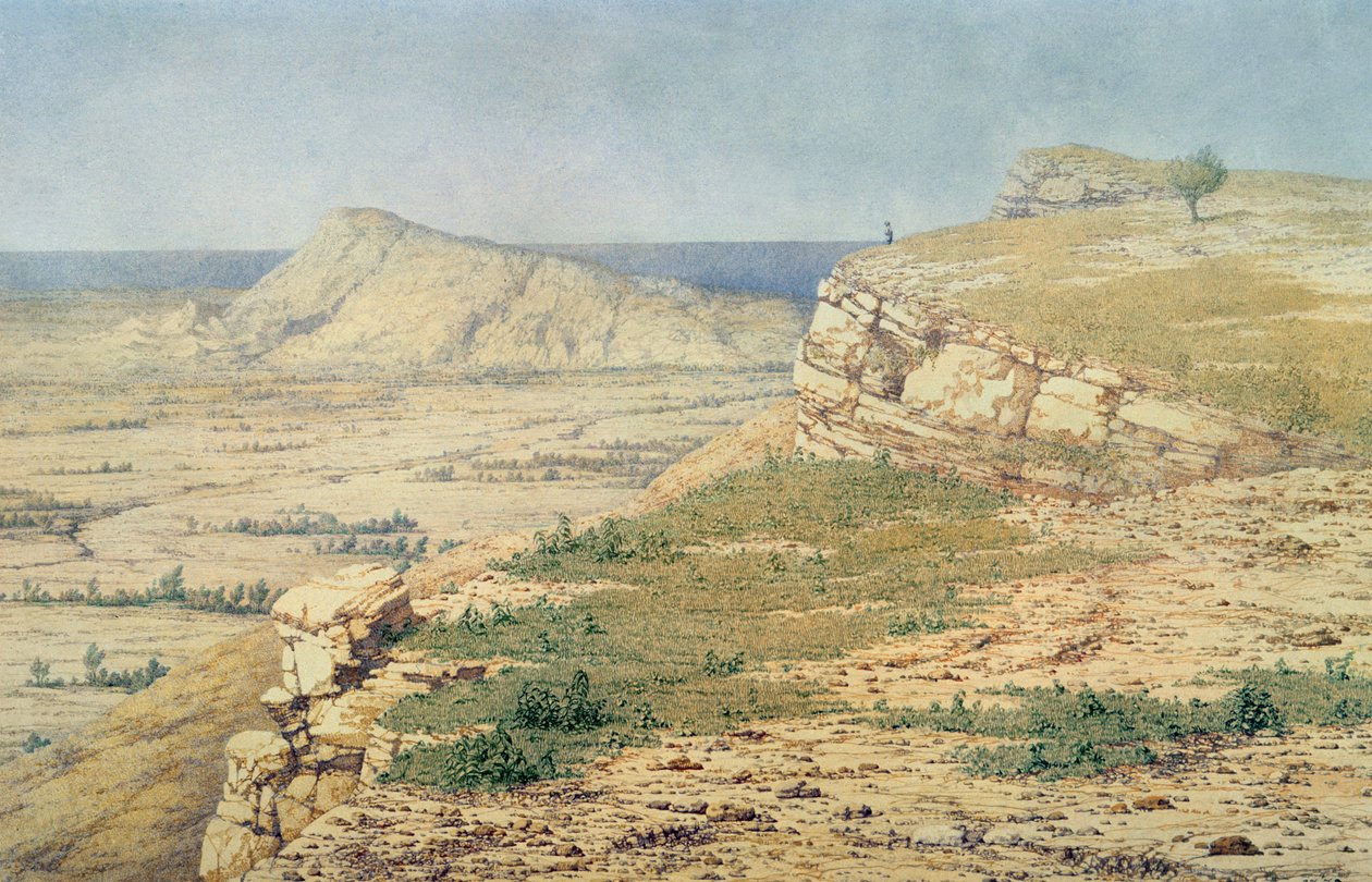 Utsikt över ön Rhodos av Richard Dadd