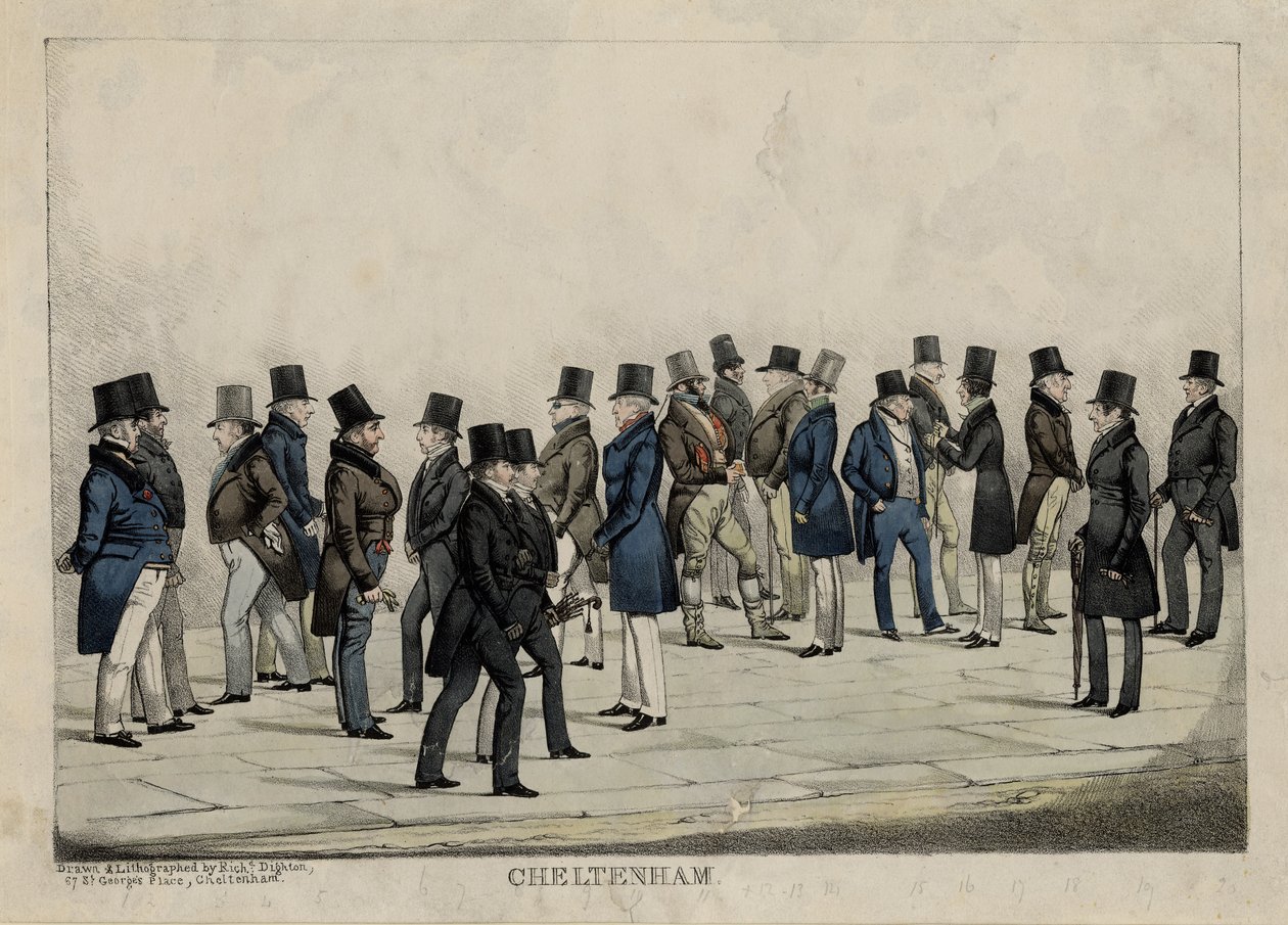 Cheltenham, ca 1840 av Richard Dighton