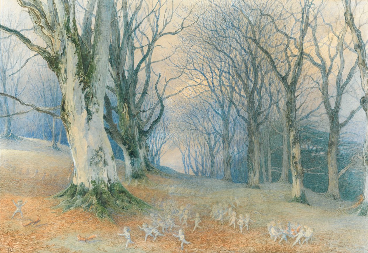 Feer och ekorrar, ca 1870 av Richard Doyle