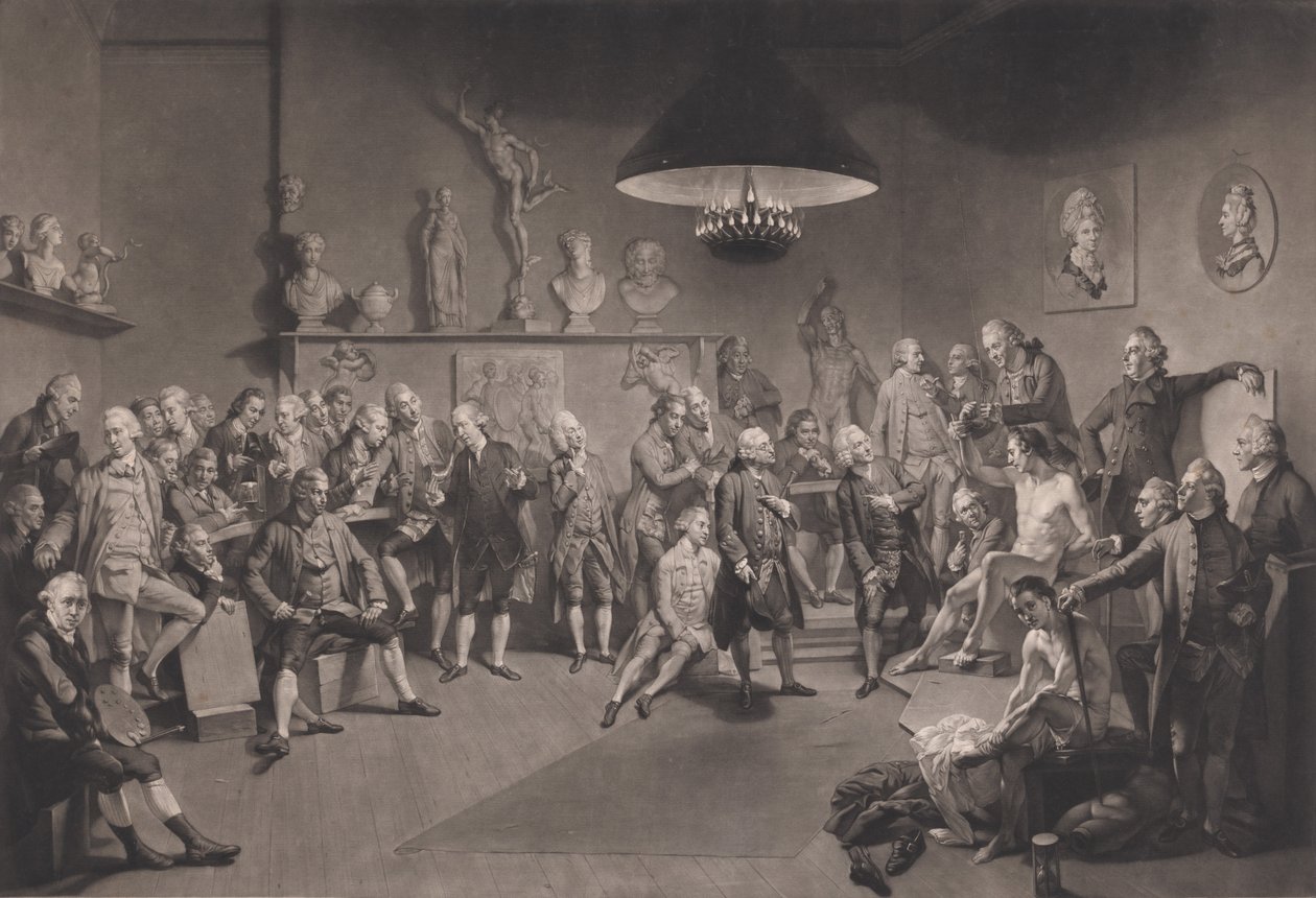 Life School vid Royal Academy av Richard Earlom