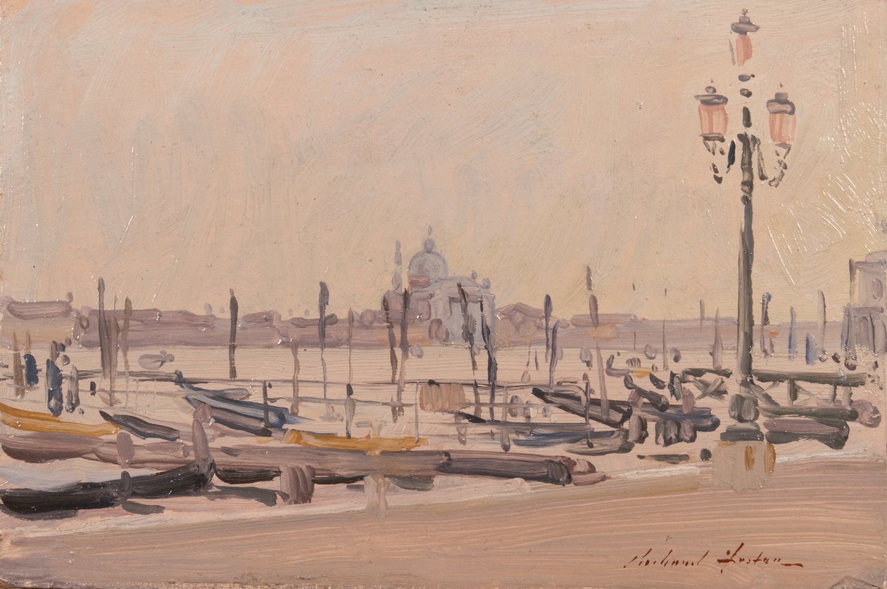 Redentore från Piazzetta, 1991 (olja på kartong) av Richard Foster