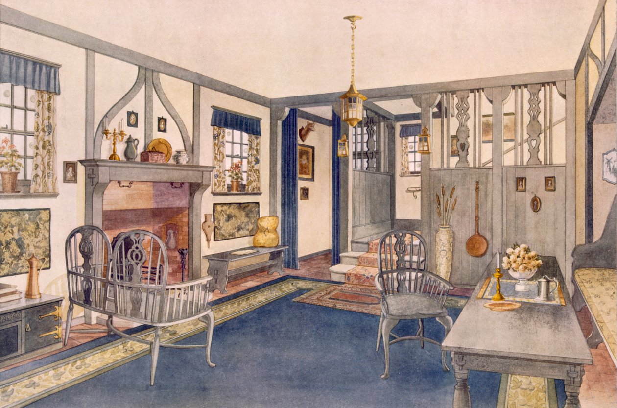 Entréhall i elisabethansk stil av Richard Goulburn Lovell