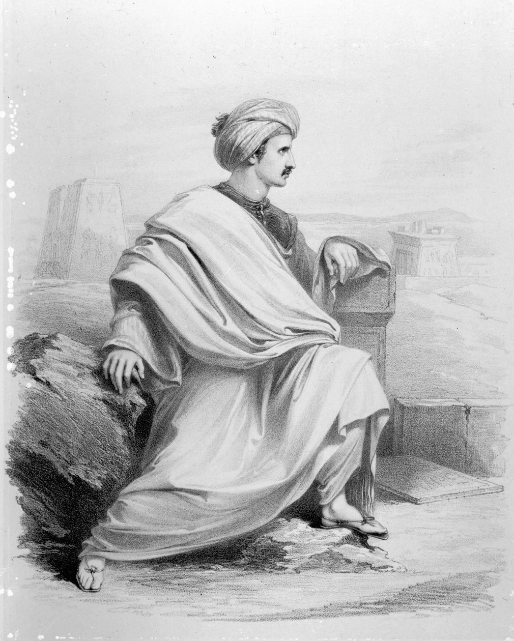 Edward William Lane som "En beduinarab", 1828 av Richard James Lane
