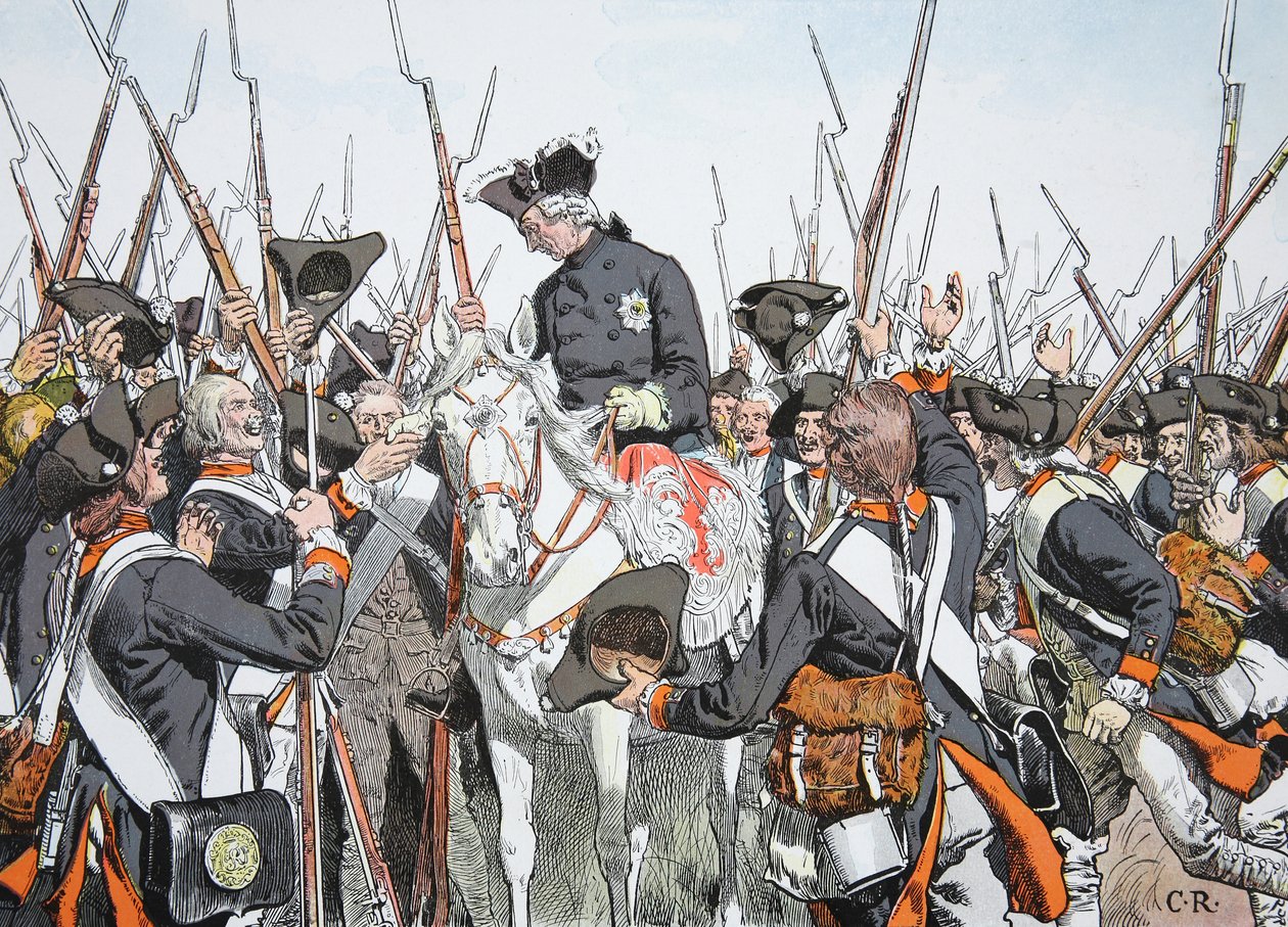Kung Friederich och Regementet Bernburg av Richard Knoetel