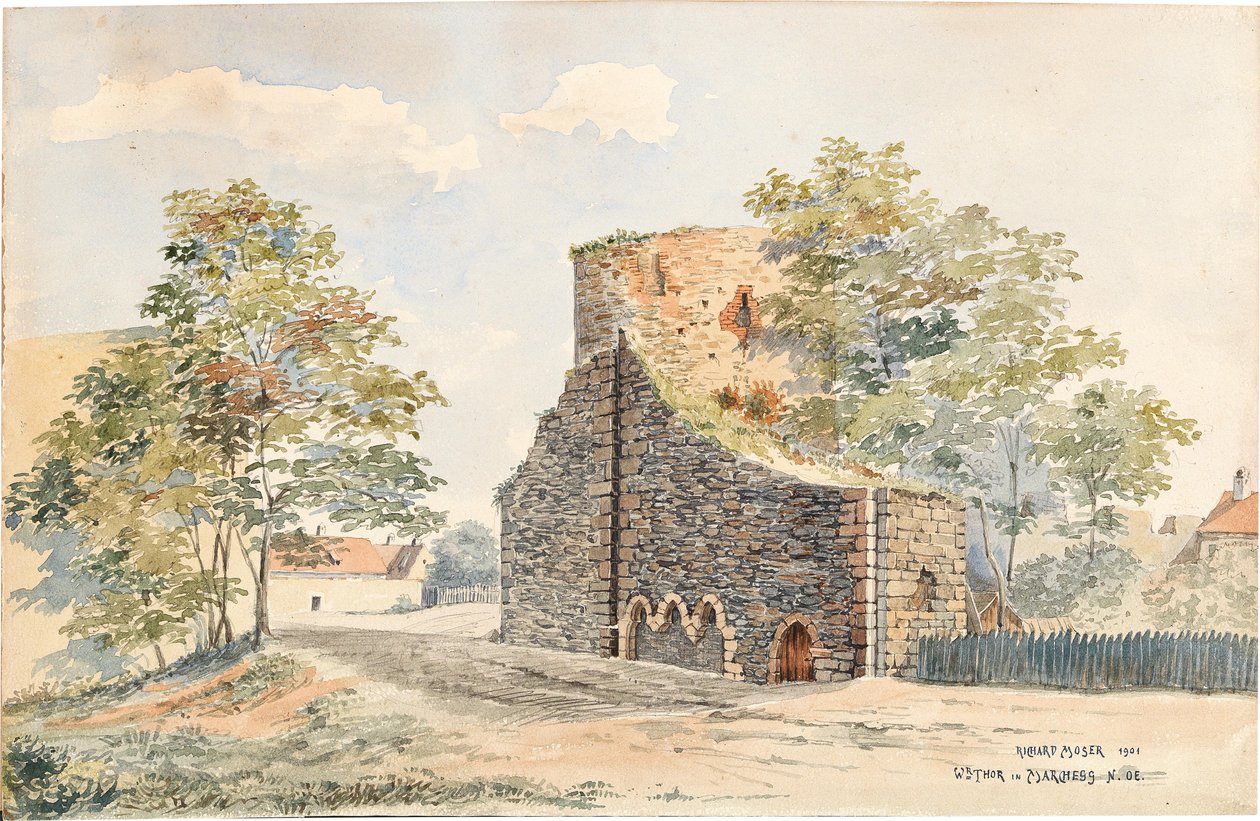  Das Wienertor in MarcheggnEnglish: The Wienertor in Marcheggn av Richard Moser